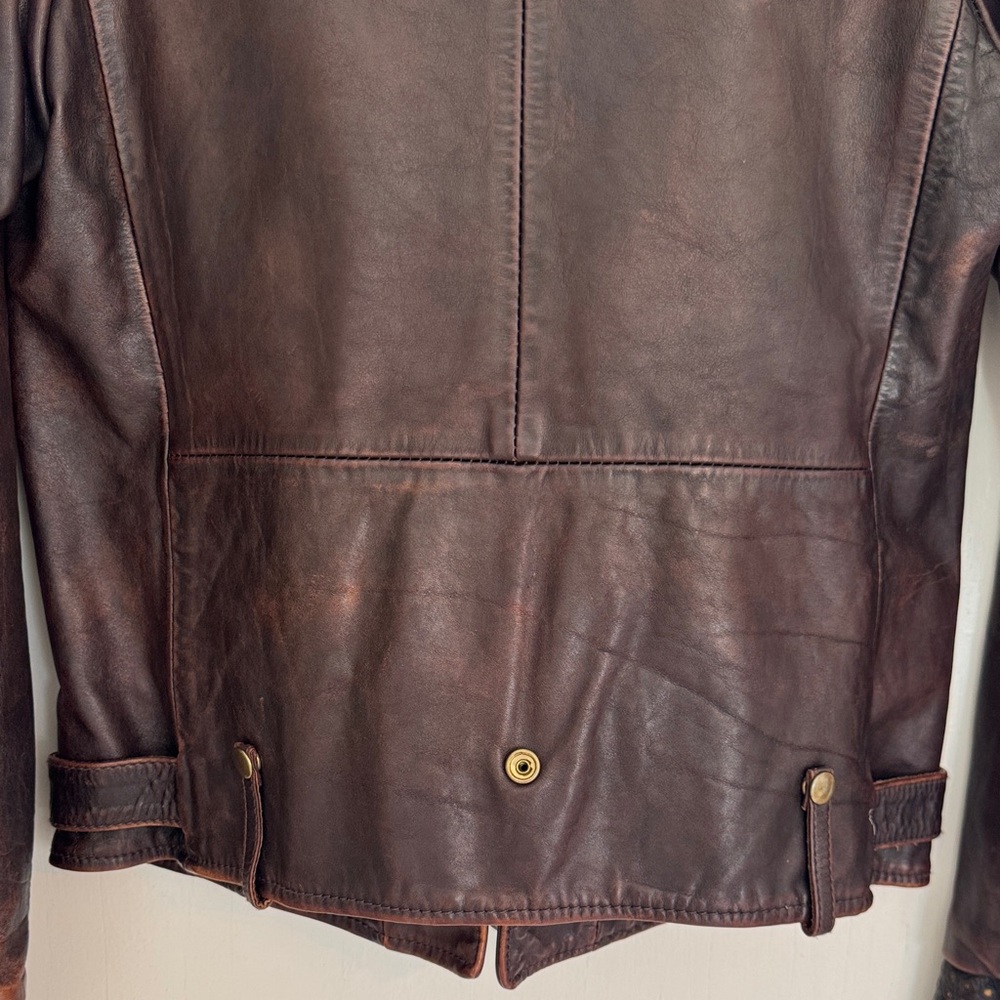 Golden Goose Dark Brown Leather Jacket - Size L - Picture 11 of 17